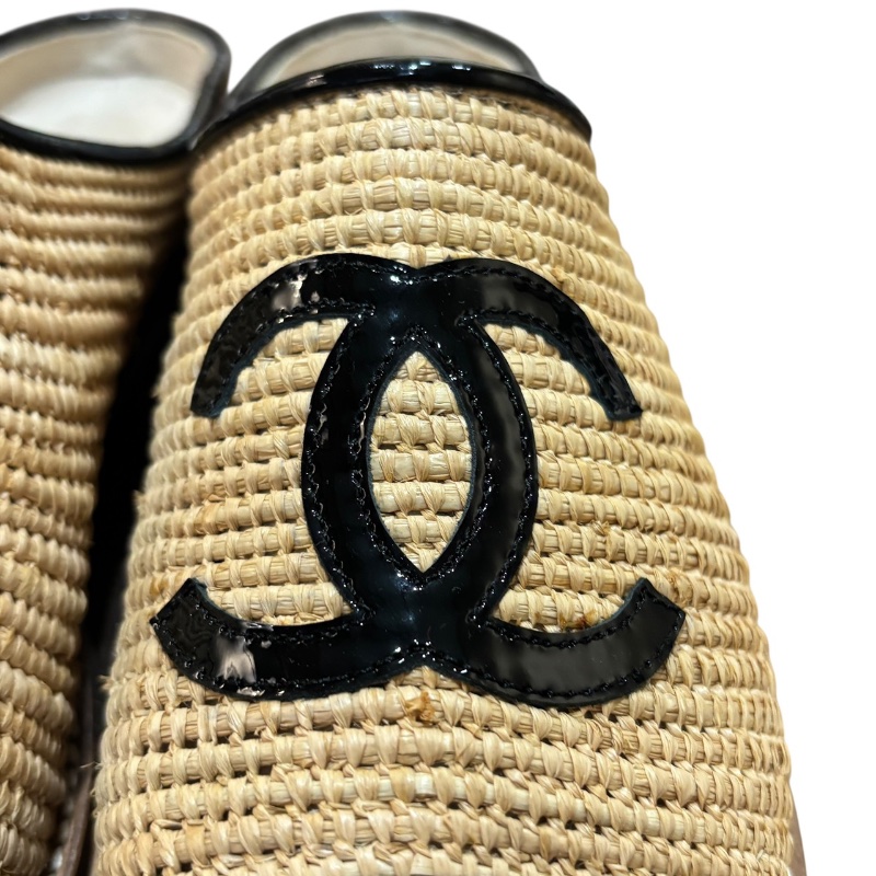 【美收精品】CHANEL 茶色編織平底鞋 4-734-4