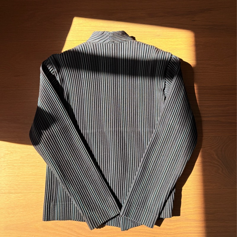 Issey Miyake Homme Plisse 粗花呢開襟外套-7