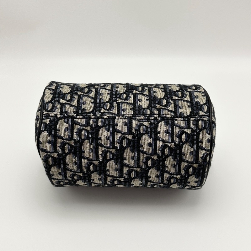DIOR 老花刺繡oblique roller馬鞍圓筒肩背斜背包17*11*11 全新閒置配件塵袋吊牌-4
