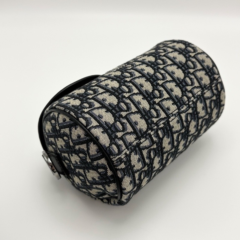 DIOR 老花刺繡oblique roller馬鞍圓筒肩背斜背包17*11*11 全新閒置配件塵袋吊牌-5