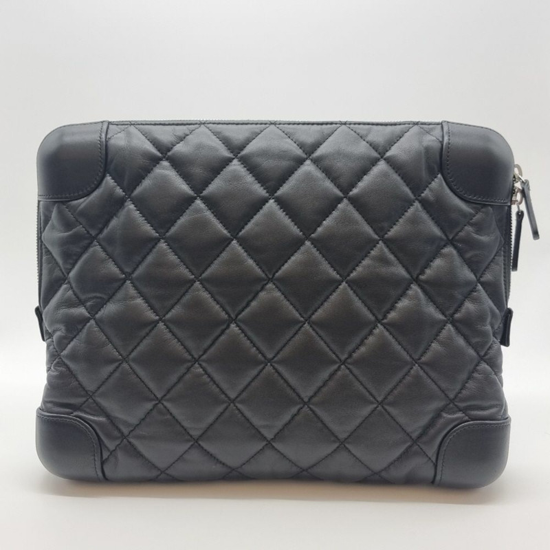 【包稅】CHANEL 絎縫盒式手拿包-2