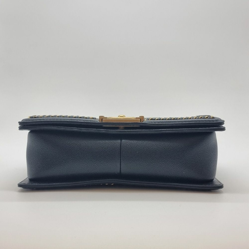 【包稅】CHANEL 全新未使用的 Caviar Boy 單肩包-5