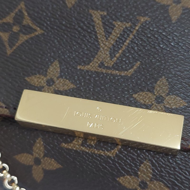 LV 經典老花M40718 🌈現品實拍 🌈 Favorite MM 經典花紋鍊條肩背包 斜背包~二手-50