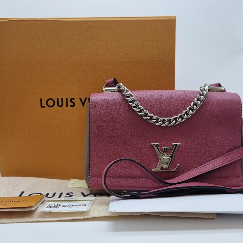 【包稅】LOUIS VUITTON Lockme2 BB 雙色鏈條單肩包-8