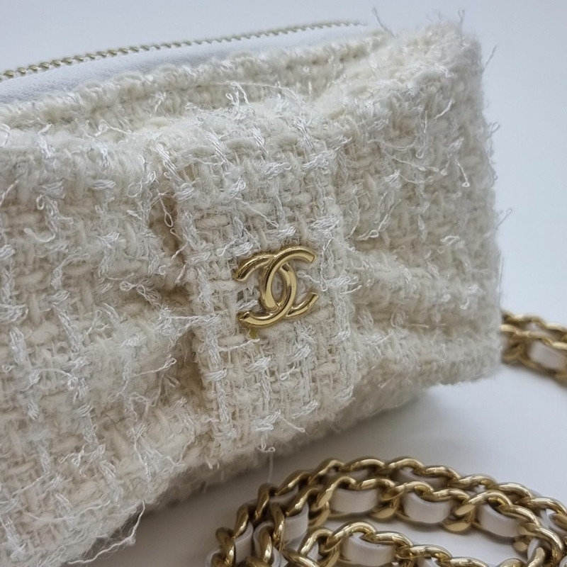 【包稅】CHANEL VIP禮品斜紋緞帶迷你鏈條包 CHB042244-2