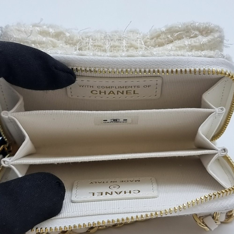 【包稅】CHANEL VIP禮品斜紋緞帶迷你鏈條包 CHB042244-6