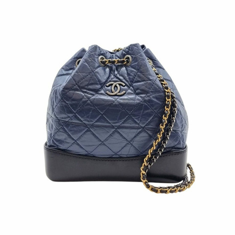 CHANEL [小號] Gabriel 絎縫背包 海軍藍 CHB042248