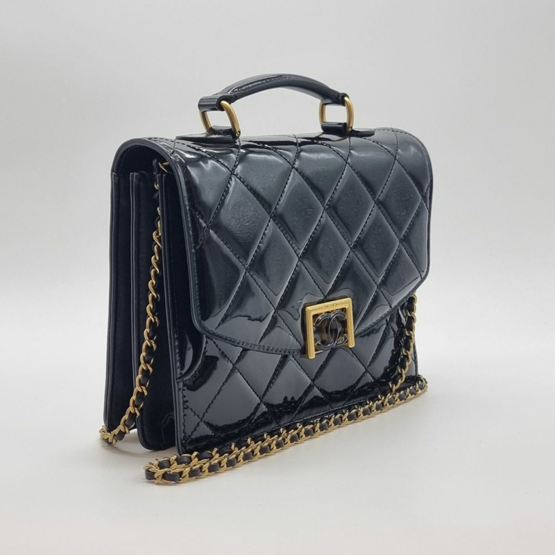 【包稅】CHANEL 【小號】23A CC Logo 鏈條專利翻蓋包 CHB042255-1