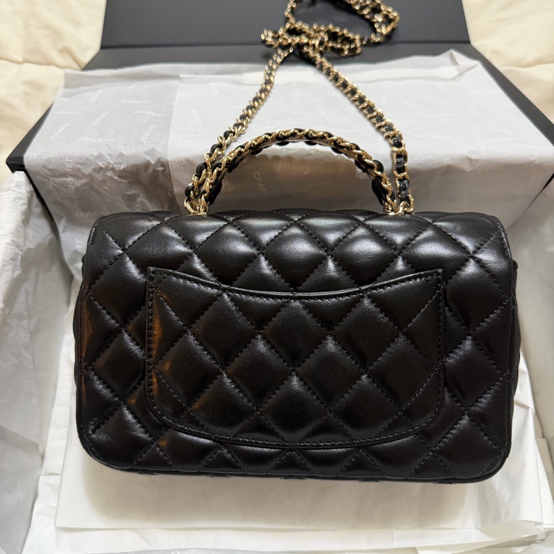 香奈兒 Chanel 23A 水鑽手把cf 20 handle 羊皮-1