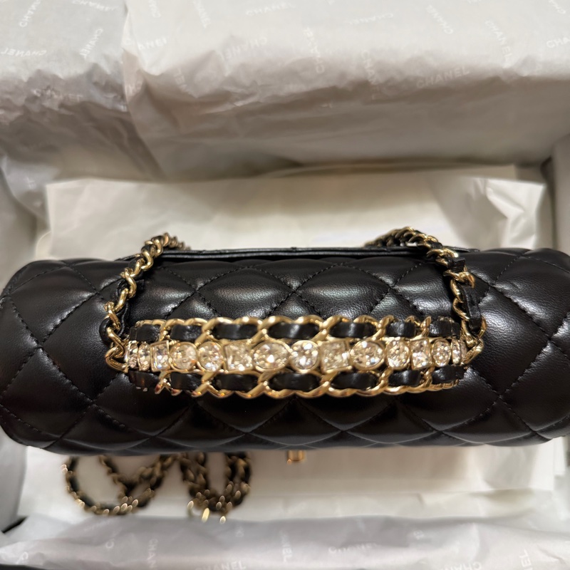 香奈兒 Chanel 23A 水鑽手把cf 20 handle 羊皮-4