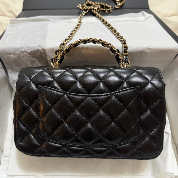 香奈兒 Chanel 23A 水鑽手把cf 20 handle 羊皮-6