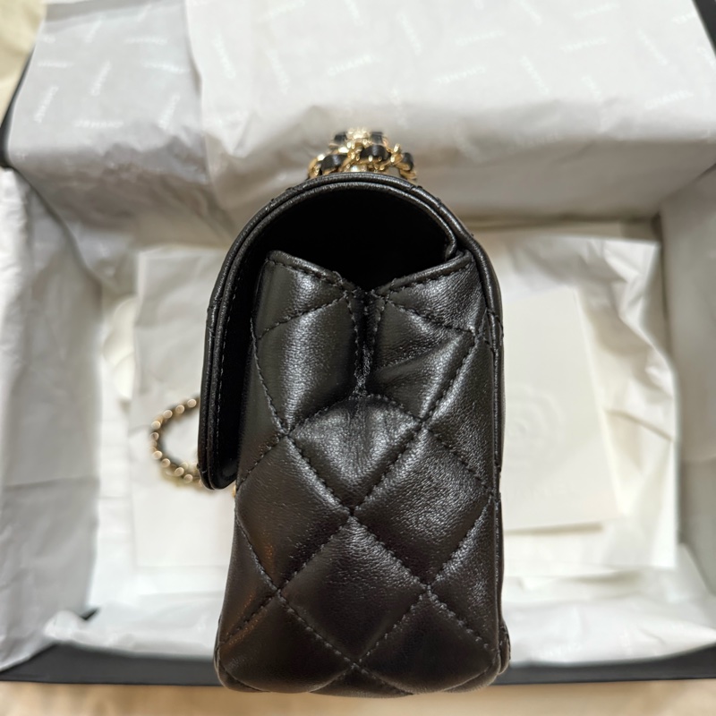 香奈兒 Chanel 23A 水鑽手把cf 20 handle 羊皮-11