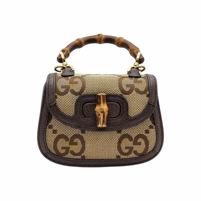 【包稅】GUCCI 迷你 686864 1947 竹製手提單肩包 GUB051209-0