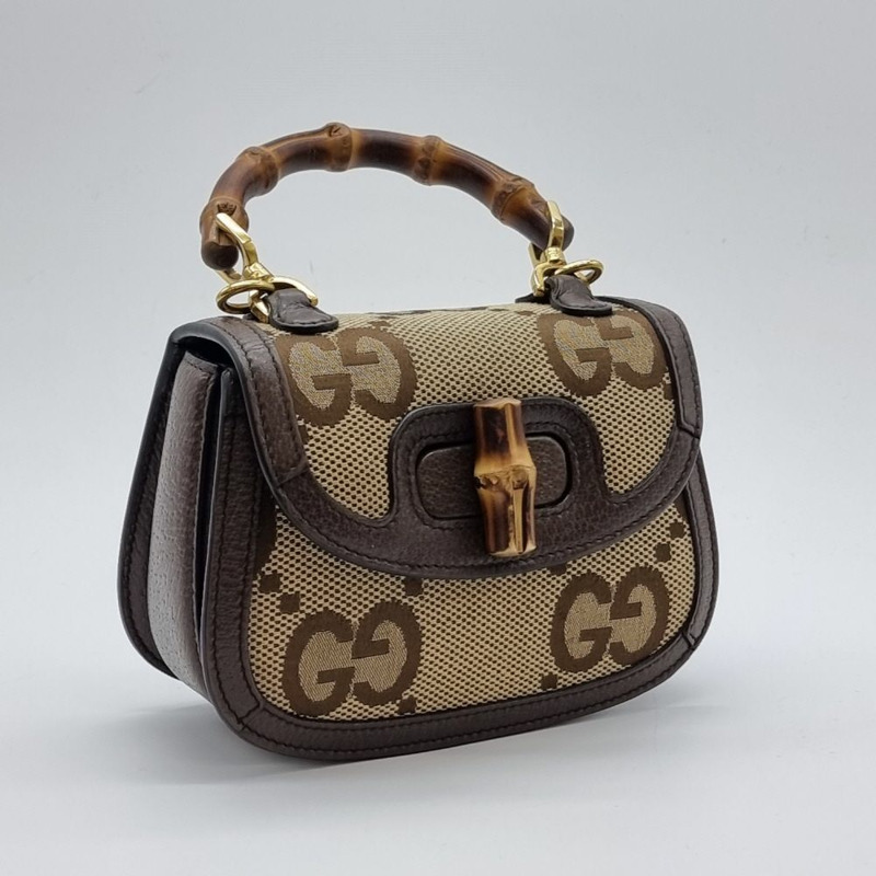 【包稅】GUCCI 迷你 686864 1947 竹製手提單肩包 GUB051209-1
