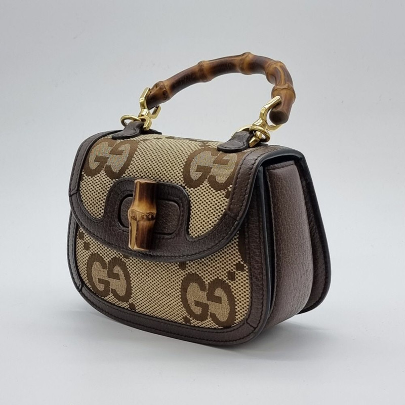 【包稅】GUCCI 迷你 686864 1947 竹製手提單肩包 GUB051209-2
