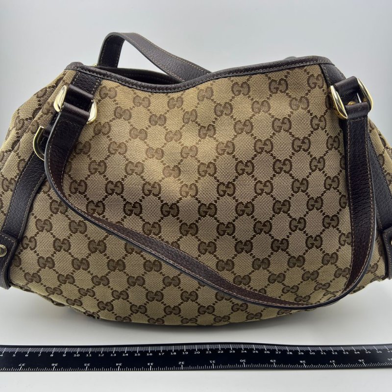 古馳 GG Supreme Hobo 老花單肩元寶包-9