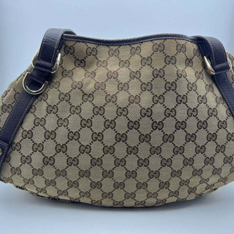 古馳 GG Supreme Hobo 老花單肩元寶包-10