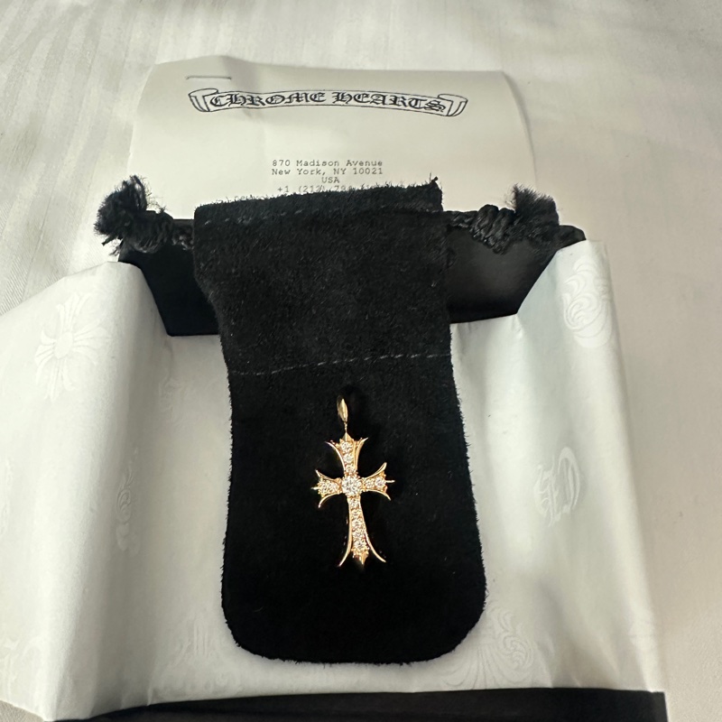 克羅心 22 K 滿鑽 十字架-3