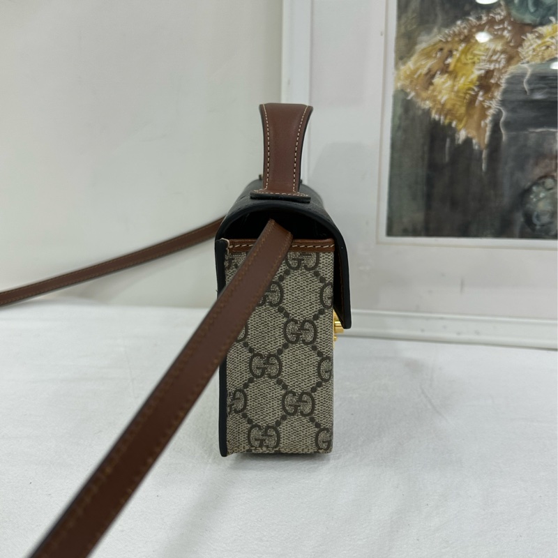 Gucci padlock月光寶盒 黑色 手提斜背包 尺寸 18*11-1