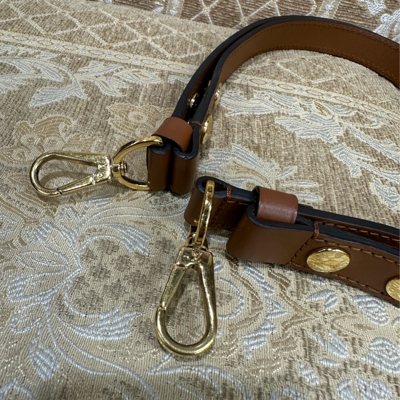 LV 雙色原花金釦Mini Dauphine肩斜背包M45959-10