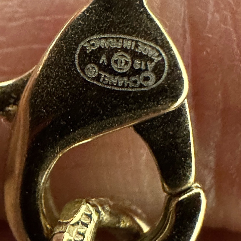 Chanel香奈兒珍珠雙層毛衣鏈，保存良好，無明顯瑕疵。經典雙C標誌，-5