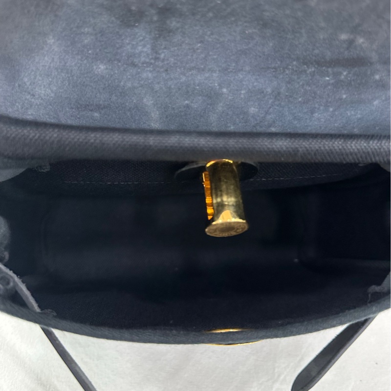 Hermes 愛馬仕mini herbag 黑色帆布銀扣,K刻 有購證-8