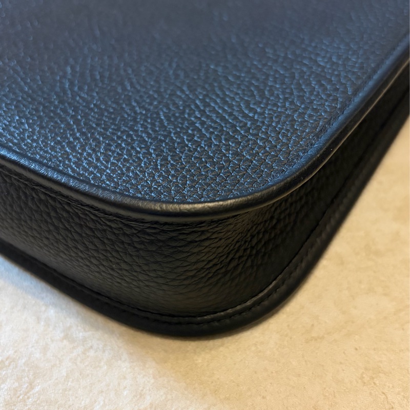 Hermes mini Evelyne 黑銀-2