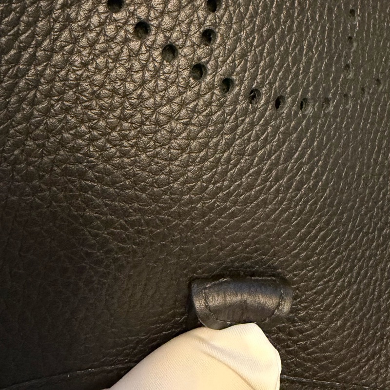 Hermes mini Evelyne 黑銀-3