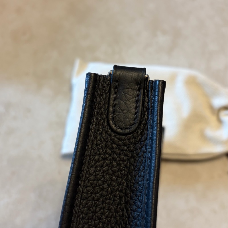 Hermes mini Evelyne 黑銀-6