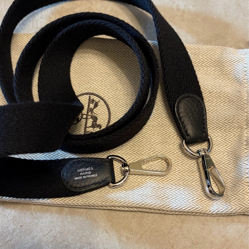 Hermes mini Evelyne 黑銀-8