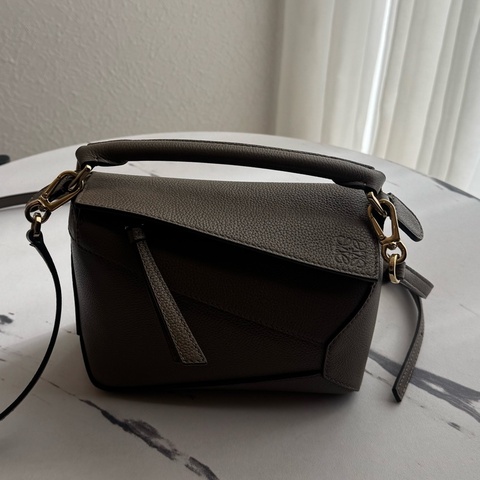 Loewe大象灰mini puzzle❤️手提、斜背兩用