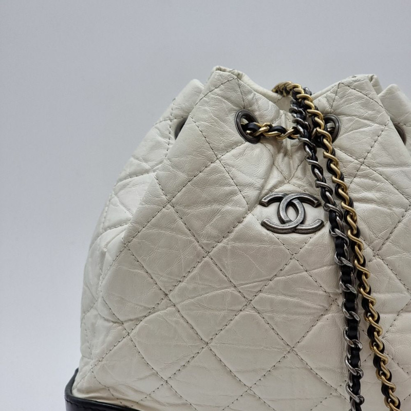 【包稅】CHANEL Gabrielle 白色雙肩包 CHB052110-2