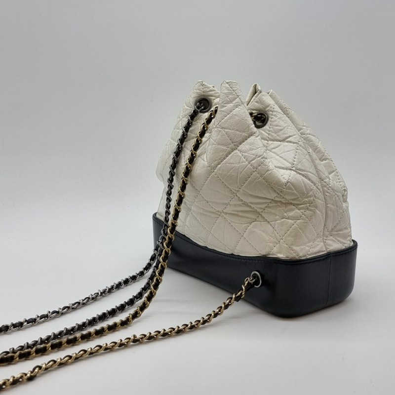 【包稅】CHANEL Gabrielle 白色雙肩包 CHB052110-3