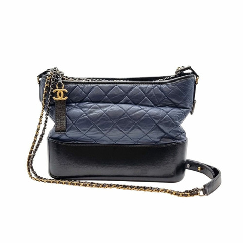 CHANEL Gabrielle Hobo Bag 海軍藍 CHB052111