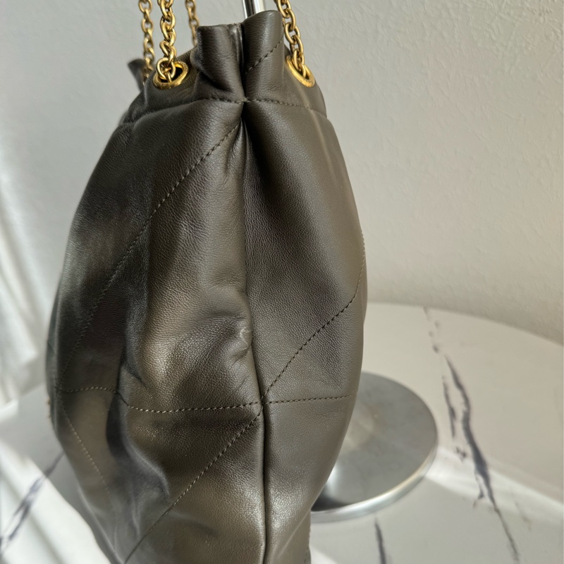 Ysl墨綠小羊皮金鏈雙肩包❤️新年高cp✨✨-2