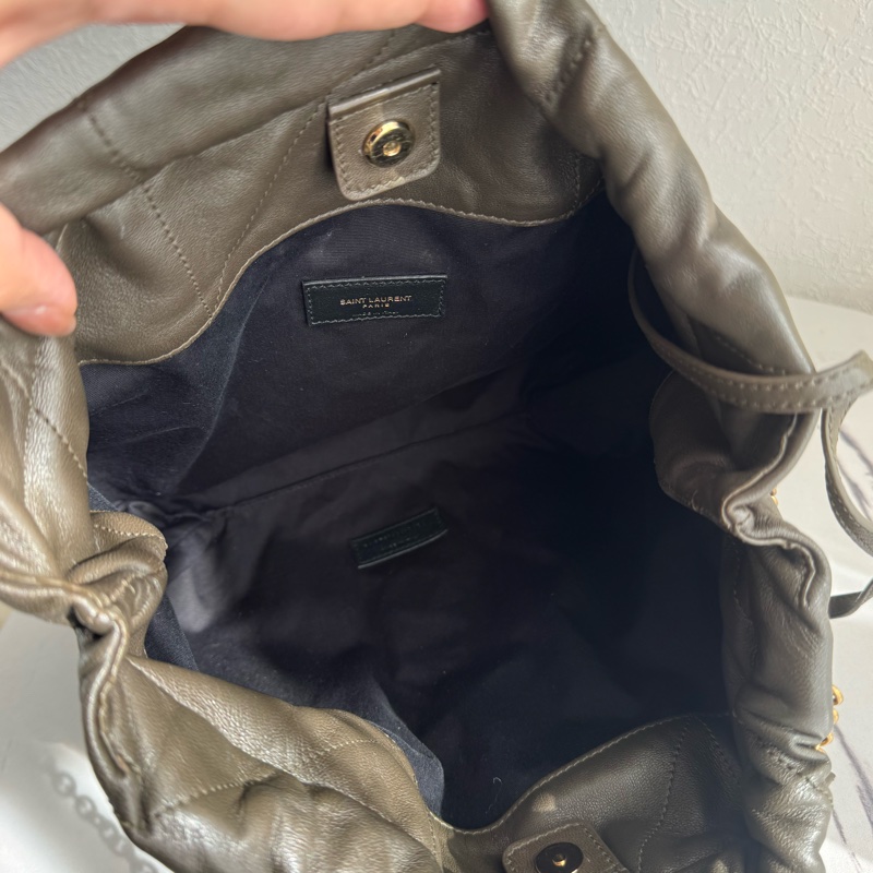 Ysl墨綠小羊皮金鏈雙肩包❤️新年高cp✨✨-19