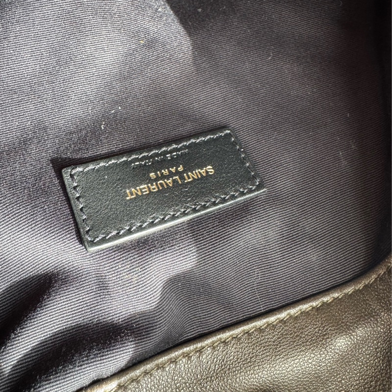 Ysl墨綠小羊皮金鏈雙肩包❤️新年高cp✨✨-22