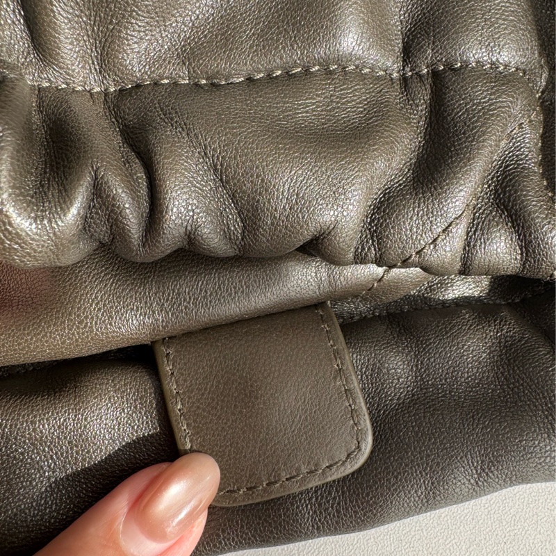 Ysl墨綠小羊皮金鏈雙肩包❤️新年高cp✨✨-26