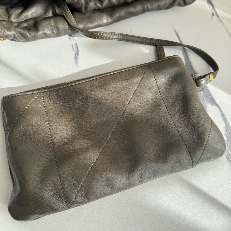 Ysl墨綠小羊皮金鏈雙肩包❤️新年高cp✨✨-32