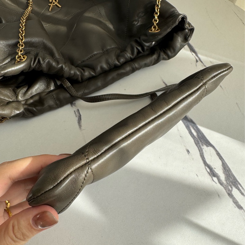 Ysl墨綠小羊皮金鏈雙肩包❤️新年高cp✨✨-33