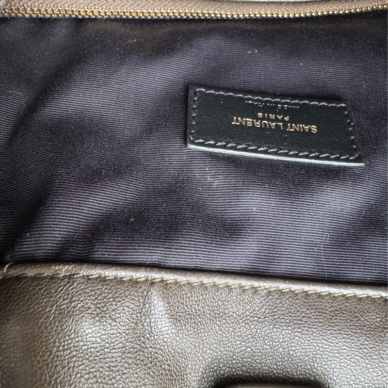 Ysl墨綠小羊皮金鏈雙肩包❤️新年高cp✨✨-41