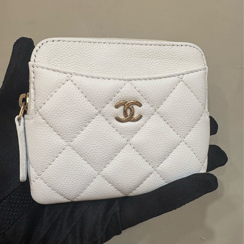 香奈兒 chanel 白色 吐司包-0