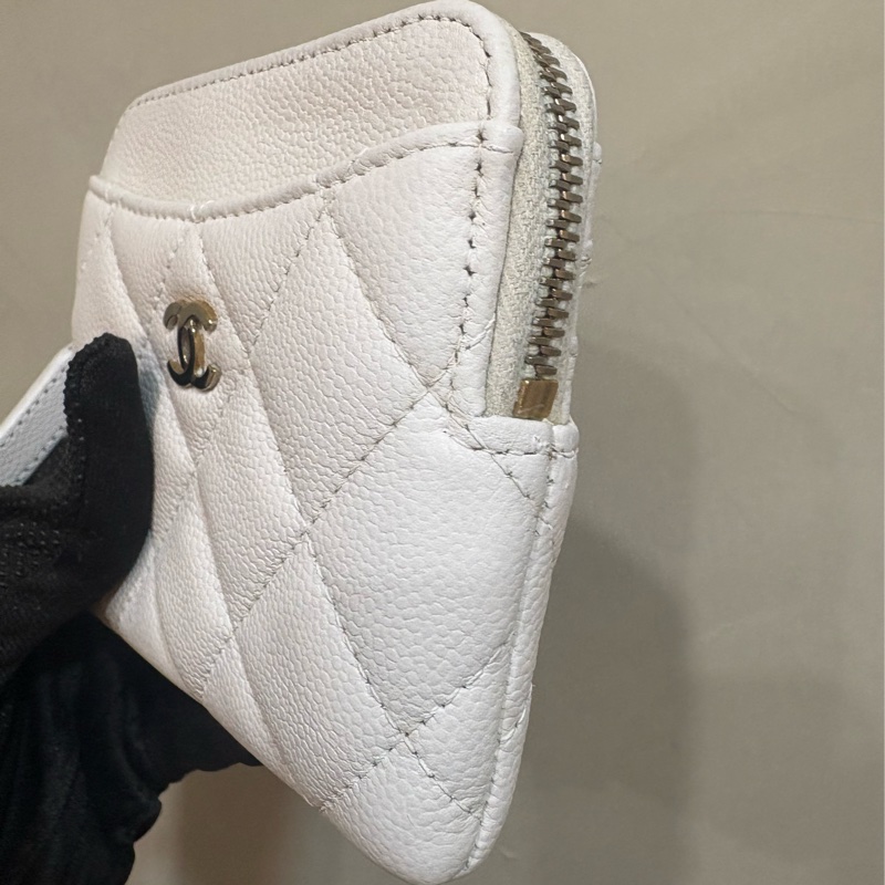 香奈兒 chanel 白色 吐司包-4