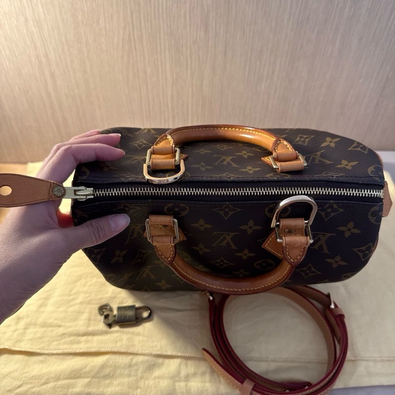 LV Speedy 25 Monogram 經典波士頓包-4