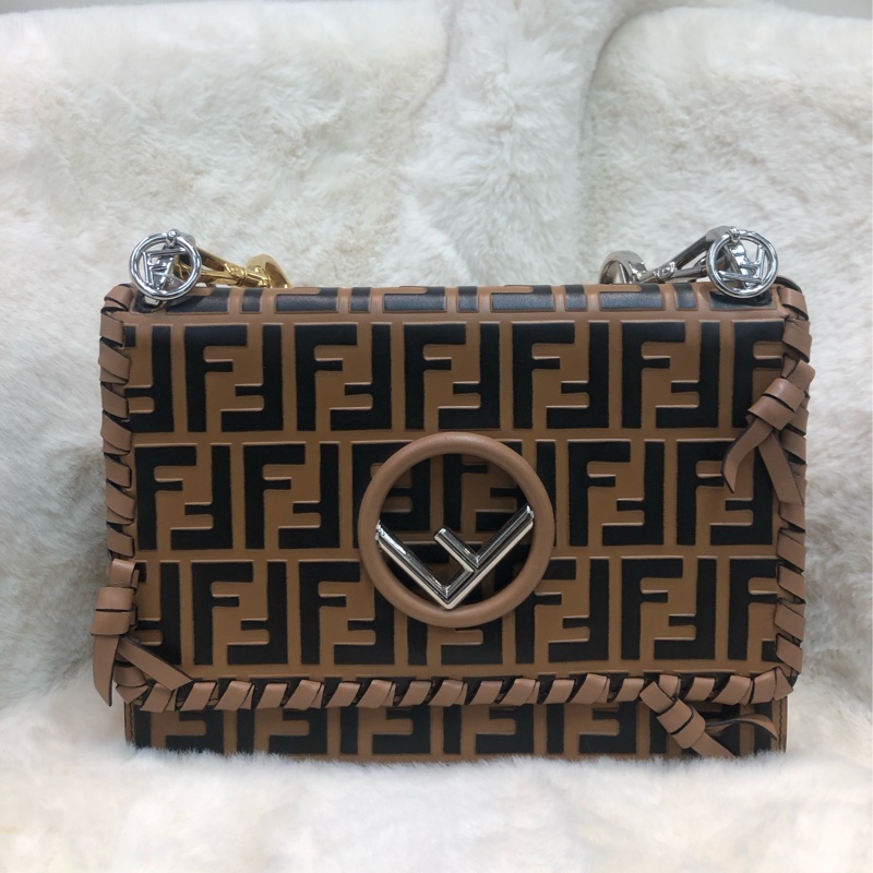 FENDI KAN I 中號 ZUCCA壓花 2Way (限量走秀款)XC168-0