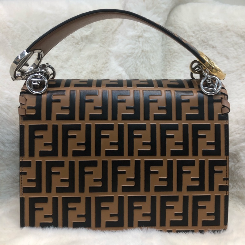 FENDI KAN I 中號 ZUCCA壓花 2Way (限量走秀款)XC168-1
