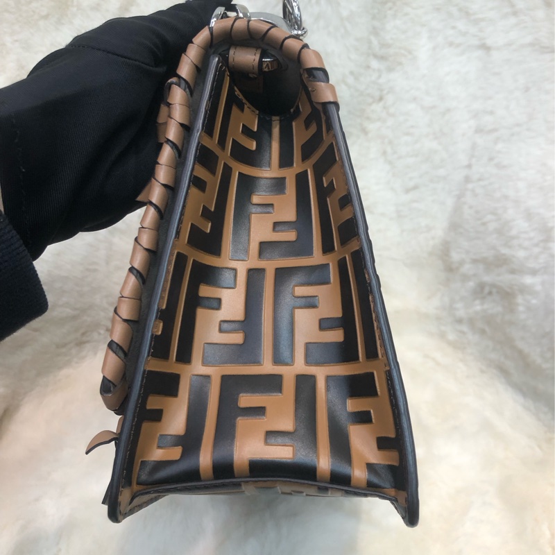 FENDI KAN I 中號 ZUCCA壓花 2Way (限量走秀款)XC168-3