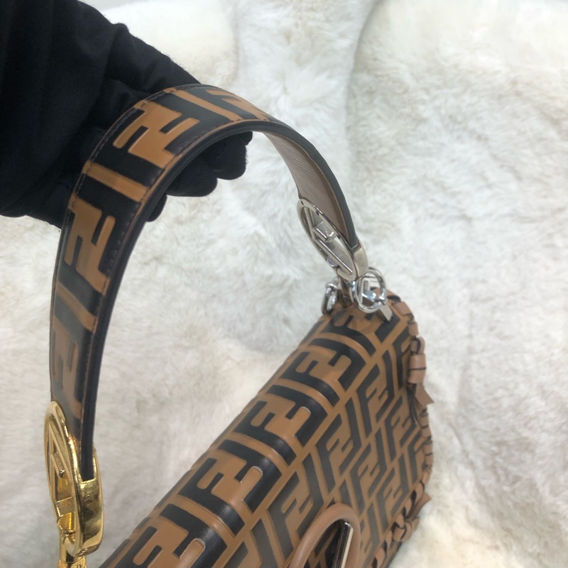 FENDI KAN I 中號 ZUCCA壓花 2Way (限量走秀款)XC168-7