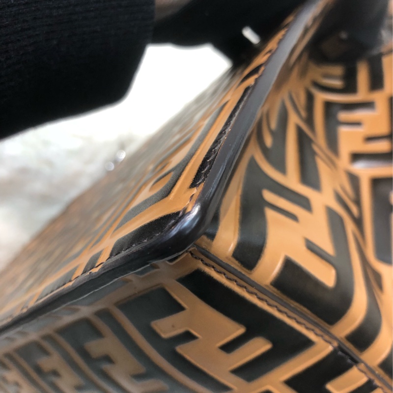 FENDI KAN I 中號 ZUCCA壓花 2Way (限量走秀款)XC168-12