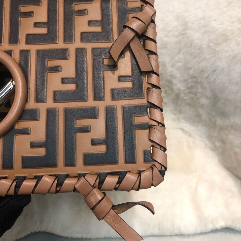 FENDI KAN I 中號 ZUCCA壓花 2Way (限量走秀款)XC168-13